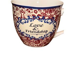Cambridge "Love & Friendship" Fine China Mug Red & White Floral Design